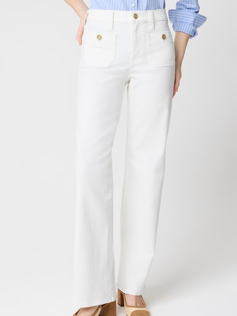 J. Crew Factory Slim wide-leg Sailor jean in all-day stretch